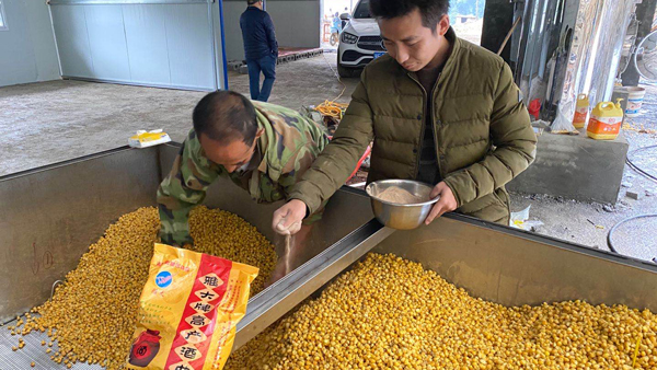 種糧+大型釀酒設(shè)備釀酒+養(yǎng)殖，村民收入三份錢！